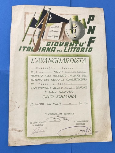 Diploma pnf gil - gil, capo