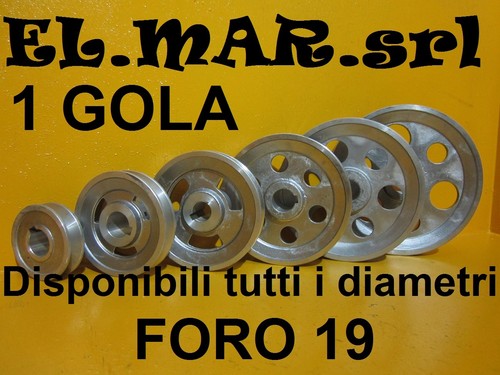 Puleggia foro 1 gola - foro,