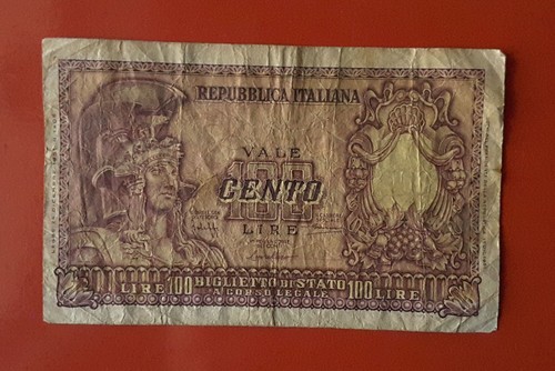 Banconota 100 lire italia - banconota,