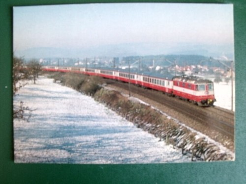 Cartolina postcard sbb - postcard, treno