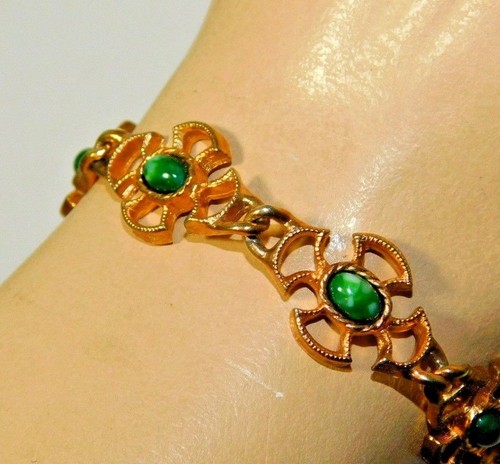 Bracciale vintage avon verde - bracciale,
