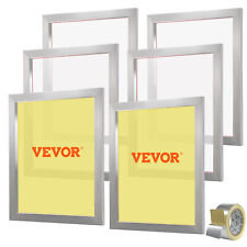VEVOR Kit di Telaio Serigrafico 6 Pezzi Lega di Alluminio 50,8x61 cm 160 Maglie