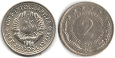 Jugoslavia 2 dinara, 1978