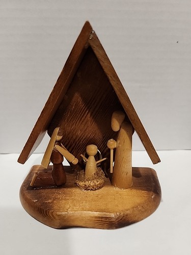 Presepe vintage fatto mano - presepe,