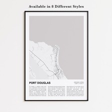 Port Douglas Map Print