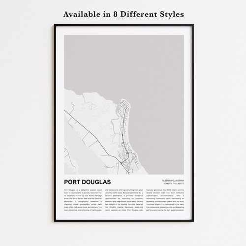 Stampa mappa port douglas - port,