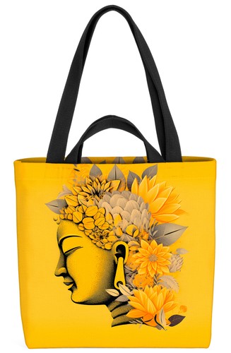 Statua buddah fiori - asia, borsa