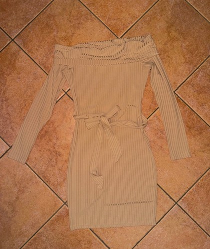 Abito tubino beige albicocca - abito, beige/albicocca