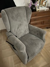 Poltrona relax Elettrica in Tessuto con Sistema Alzapersona per anziani