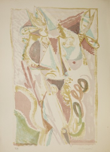 Litografia originale carnevale - originale,