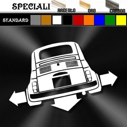 Adesivo sticker fiat 500 - sticker, old