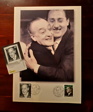 Tessera filatelica Totò + stampa  Antonio De Curtis e Alberto Sordi bollo Napoli