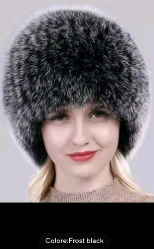 Cappello volpe lavorato - volpe,