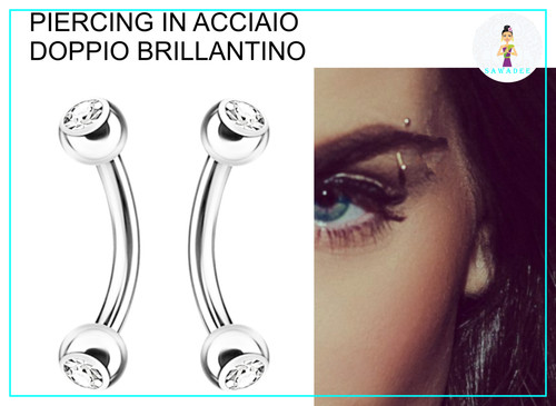 Piercing sopracciglio curvo - piercing,