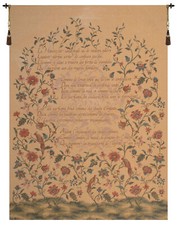 Arazzo tessuto Poesia e