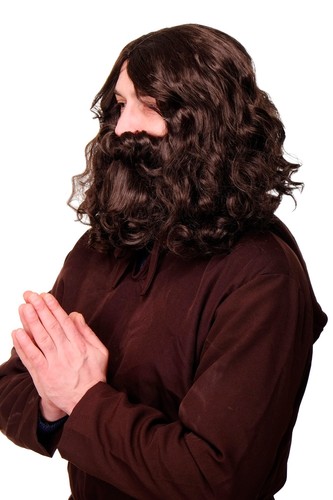 Wig005hk5 parrucca barba piena - wig005hk5,