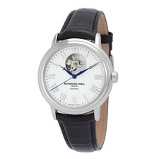 Orologio Uomo Raymond Weil Maestro Automatico Quadrante Bianco 2827-STC-00308