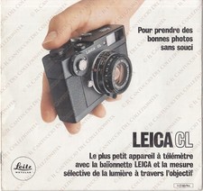 LEITZ Leica CL Camera appareil telemetre Compact *booklet vintage