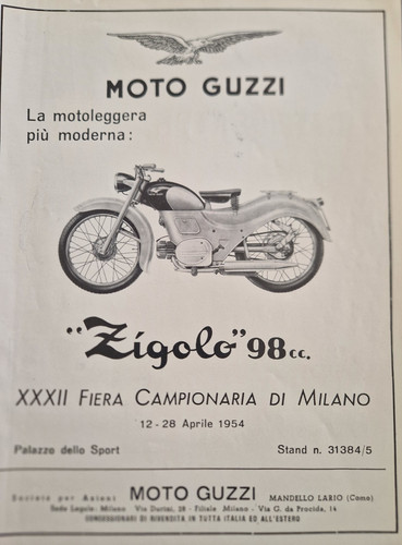 Moto guzzi zigolo 1954 - guzzi, 98
