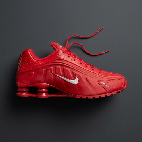 Nike shox red - r4, white