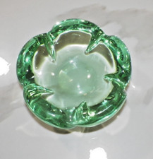 DAUM NANCY HEAVY GREEN CRYSTAL
