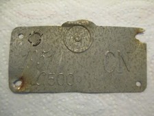 targa carro agricolo punzonata