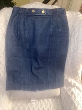 Vintage Cento X Cento By Iceberg Size 46 (US 10/12) Denim Skirt Made In Italy