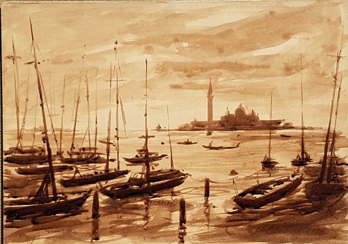 Pino venezia acquerello - venezia,,
