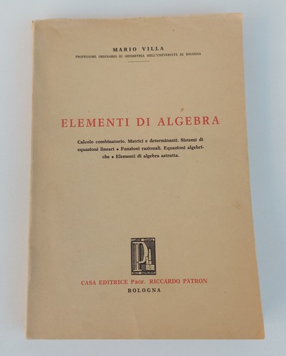 Mario villa elementi di - –,