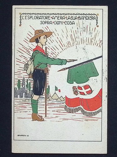 Scoutismo cartolina 1916 - scoutismo,,