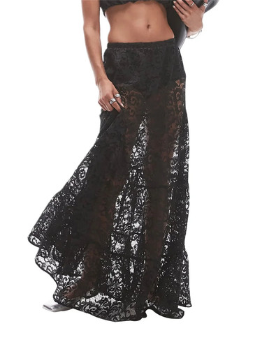 New fashion lace maxi skirts - maxi,