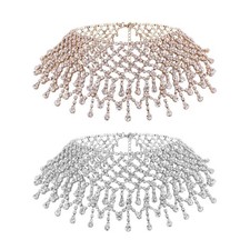 Collana girocollo con - , nappa