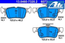 SET PASTIGLIE FRENO POSTERIORI