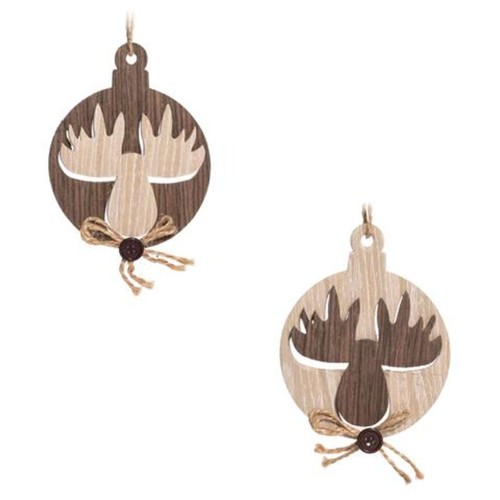 Ornamenti 10cm renna legno - renna,