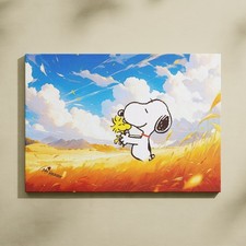 Snoopy Woodstock tela arte da