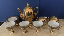 vintage PORCELLANA SERVIZIO DA Tè TEA ORO BAVARIA