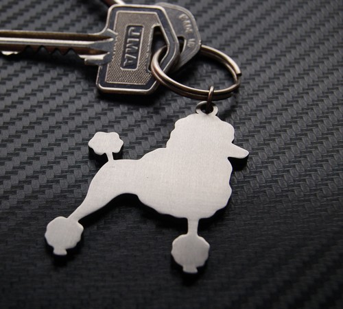 Poodle dog keyring keychain - keyring,