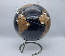 MAPPAMONDO ANTIQUE GLOBE BLACK/NERO MAGNETICO-DESIGN BALVI-CON 12 MAGNETI