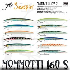 ARTIFICIALE SPINNING SEASPIN MOMMOTTI 160 S ESCA MINNOW LONG JERK BARRACUDA SERR