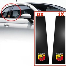 Coppia adesivi per portiera montanti laterali dx e sx compatibile fiat abarth