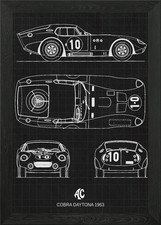 AC Cobra Daytona 1963 poster