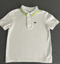 Polo bianca Lacoste bambino 6