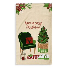 Christmas kitchen towel clouds - christmas,
