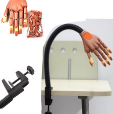 Mano finta pratica ricostruzione unghie nail art estetista snodata con tips