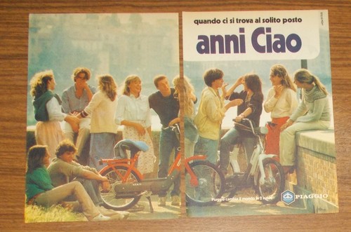 Rara pubblicità piaggio - piaggio, ciao