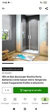 Box Doccia per Nicchia Nuovo 105 Cm Porte Battenti A Saloon