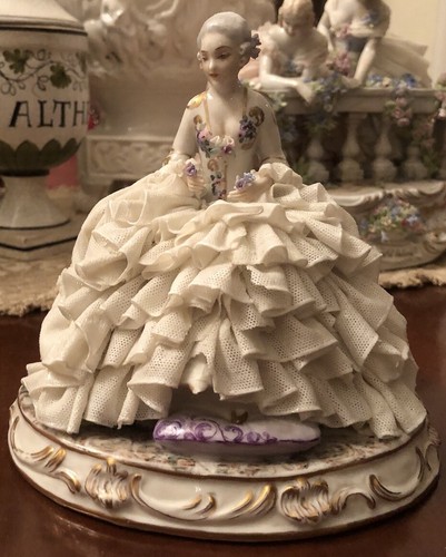 Porcellana luigi fabris dama - porcellana, fabris,