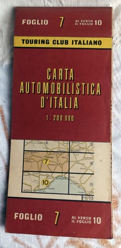 Carta automobilistica italia - automobilistica, d'italia