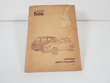 Manuale officina catalogo ricambi Fiat 600 Berlina e Multipla originale 2^ ed 55