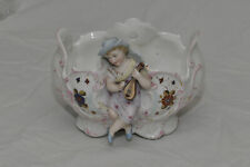 centrotavola Porcellana Francese con figurina in biscuit